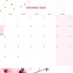 Calendario Mensal Floral Setembro 2020