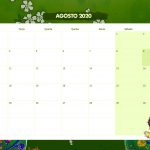 Calendario Mensal Frida Kahlo Agosto 2020