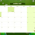 Calendario Mensal Frida Kahlo Janeiro 2020
