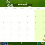 Calendario Mensal Frida Kahlo Julho 2020