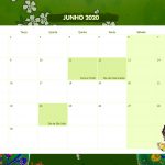 Calendario Mensal Frida Kahlo Junho 2020