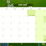 Calendario Mensal Frida Kahlo Maio 2020