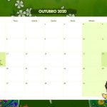 Calendario Mensal Frida Kahlo Outubro 2020