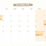 Calendario Mensal Lhama Amarela Novembro 2020