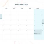 Calendario Mensal Marmore Novembro 2020