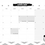 Calendario Mensal Panda Junho 2020