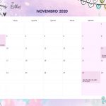 Calendario Mensal Paris Novembro 2020