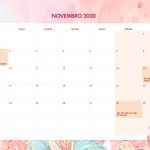 Calendario Mensal Raposinha Novembro 2020