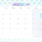 Calendario Mensal Sereia Agosto 2020