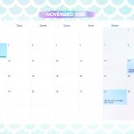 Calendario Mensal Sereia Novembro 2020