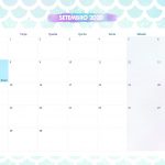 Calendario Mensal Sereia Setembro 2020