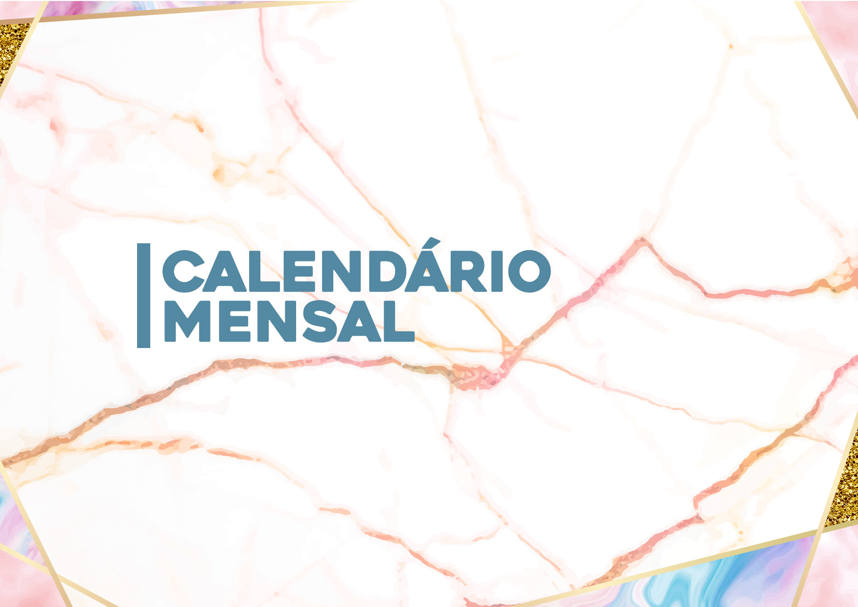 Capa Calendario Mensal Marmore 2020