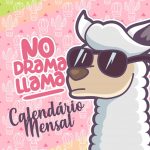 Capa Calendario Mensal No Drama Llama 2020