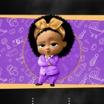 Convite Virtual Chalkboard Poderosa Chefinha Afro