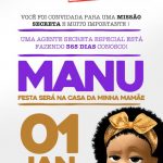 Modelo Poderosa Chefinha Afro Convite 3