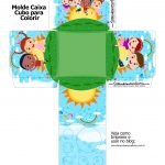 Molde Caixa Kit Colorir Dia das Criancas