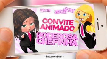 Convite Animado Poderosa Chefinha Morena Convite animado Poderosa Chefinha Morena