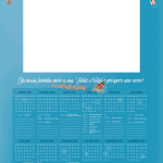 Calendario 2020 personalizado com foto de natal