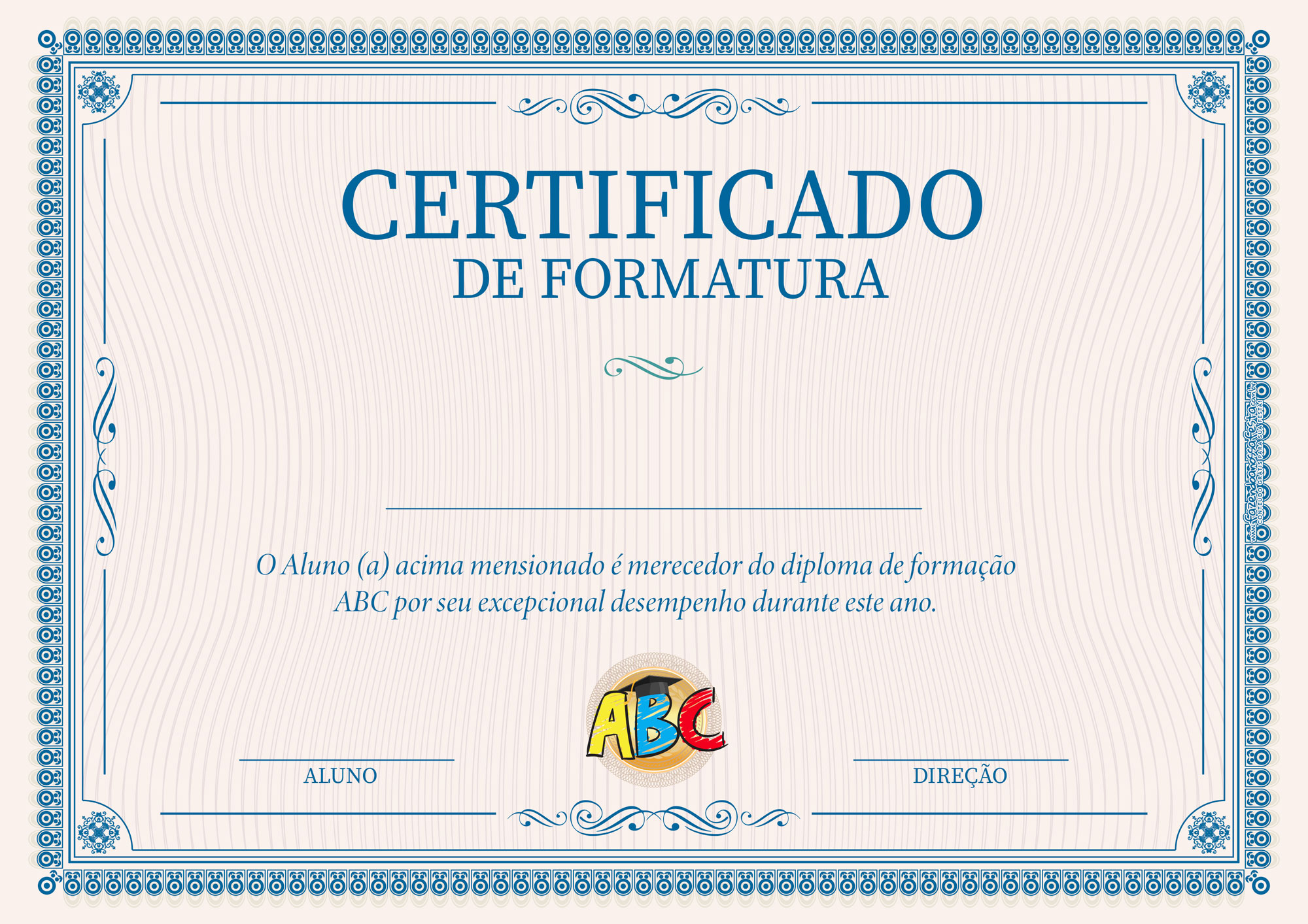 Certificado Formatura ABC