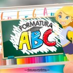 Convite Animado Formatura ABC gratis