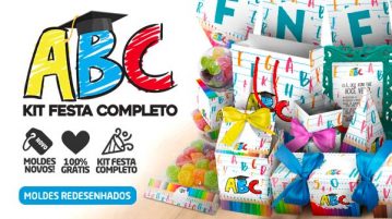 Kit Festa Formatura ABC Lembrancinhas Grátis para Imprimir Kit Festa Formatura ABC