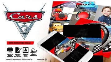 Convite Festa Carros 3 para Editar e Imprimir Convite Festa Carros 3 Gratis