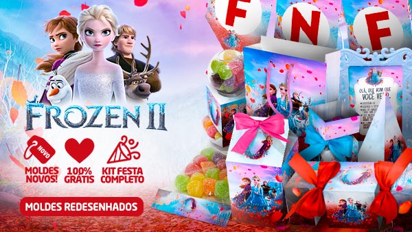 Kit Festa Frozen 2 Grátis para Imprimir em Casa