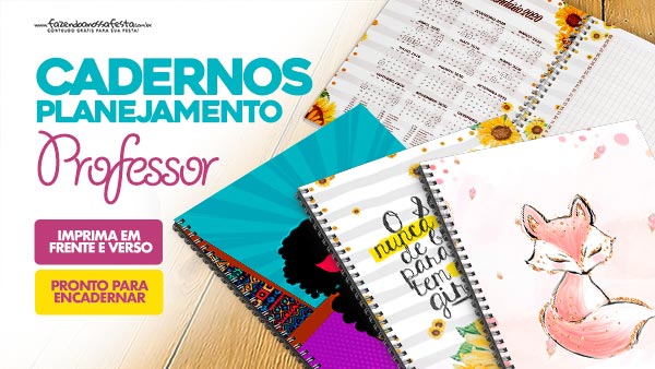 Planner Professor 2020 para imprimir varios modelos