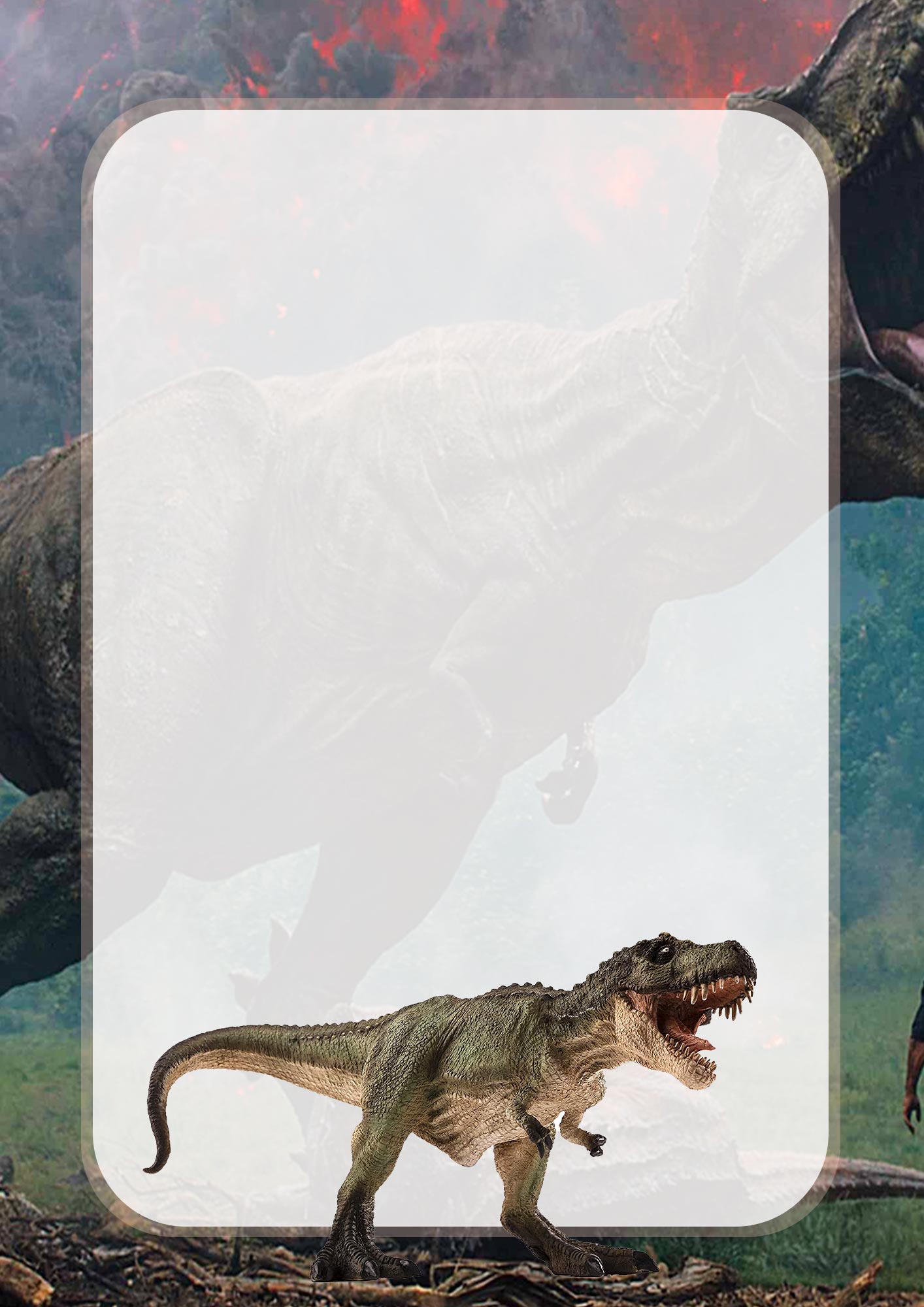 Adesivo Capa de Caderno Dinossauro