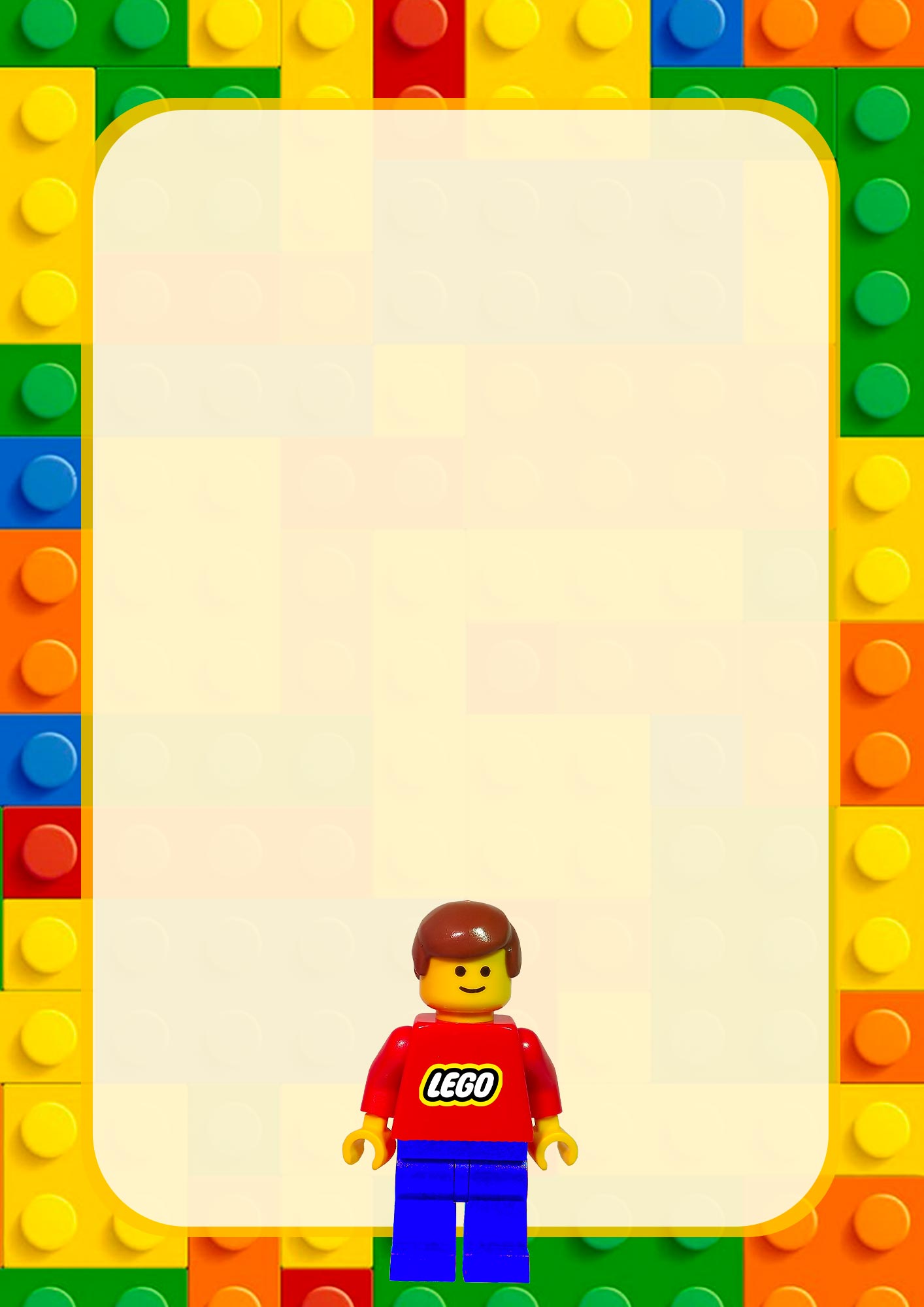 Adesivo Capa de Caderno Lego