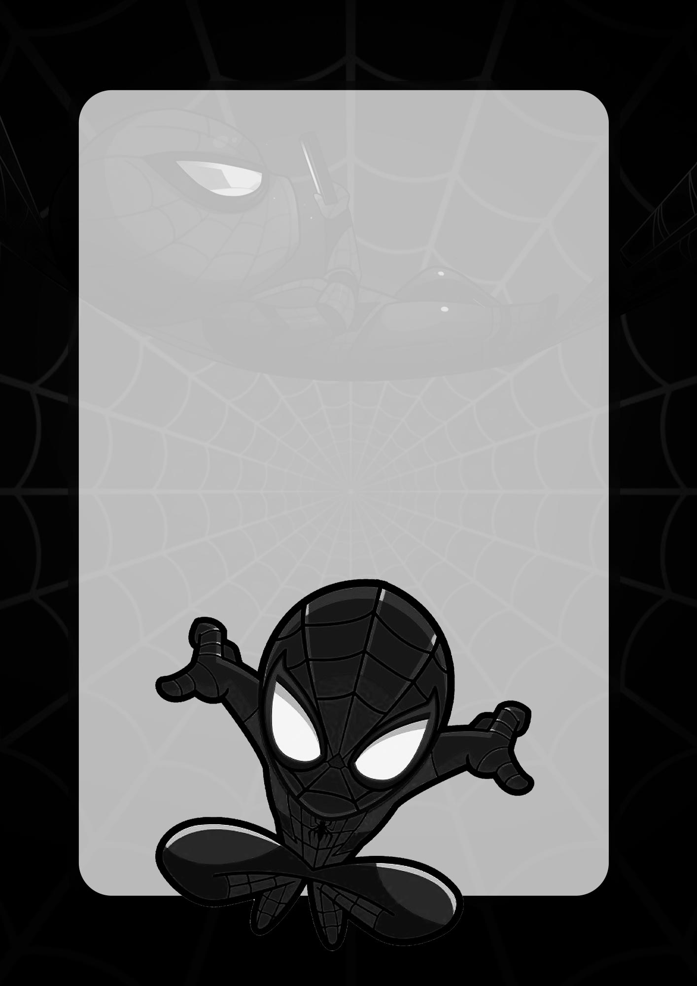 Capa de Caderno Personalizada Homem Aranha preto