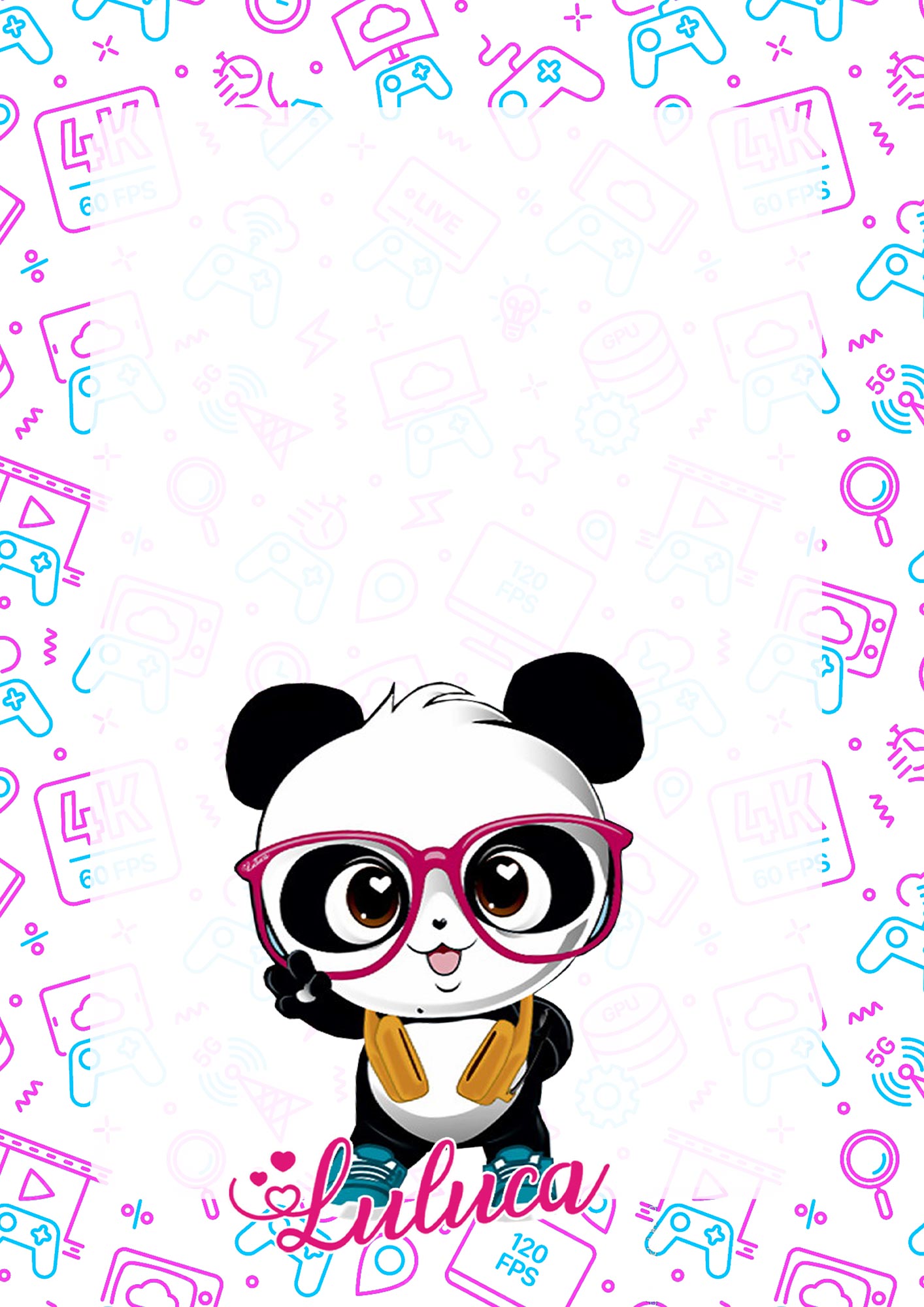 desenho do panda da luluca