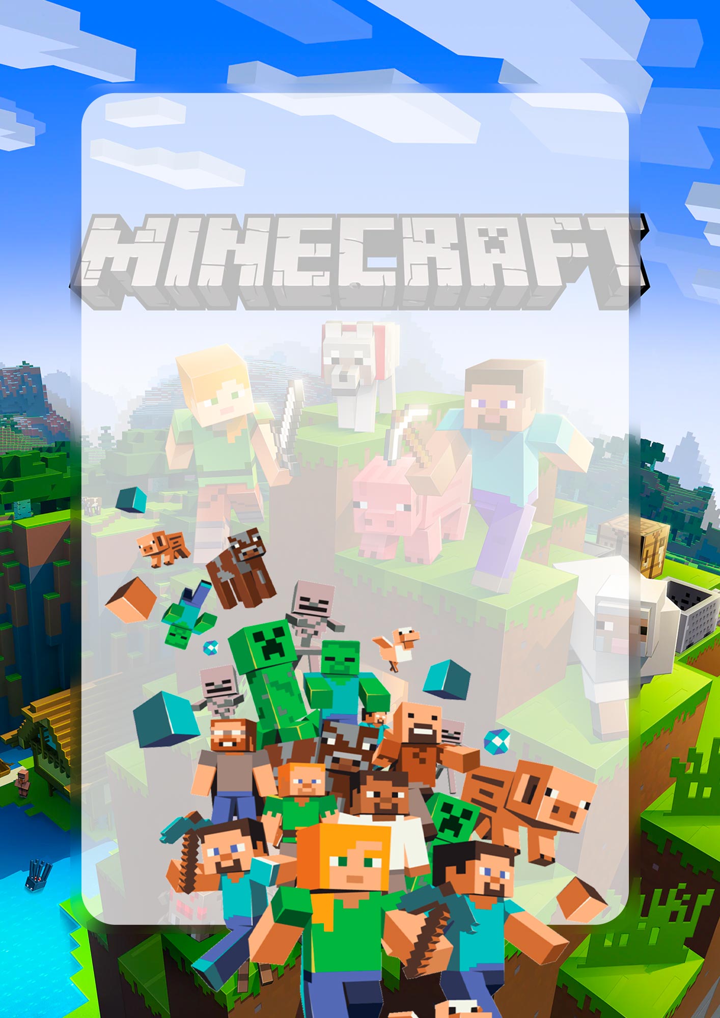 Capa de Caderno Personalizada Minecraft 2