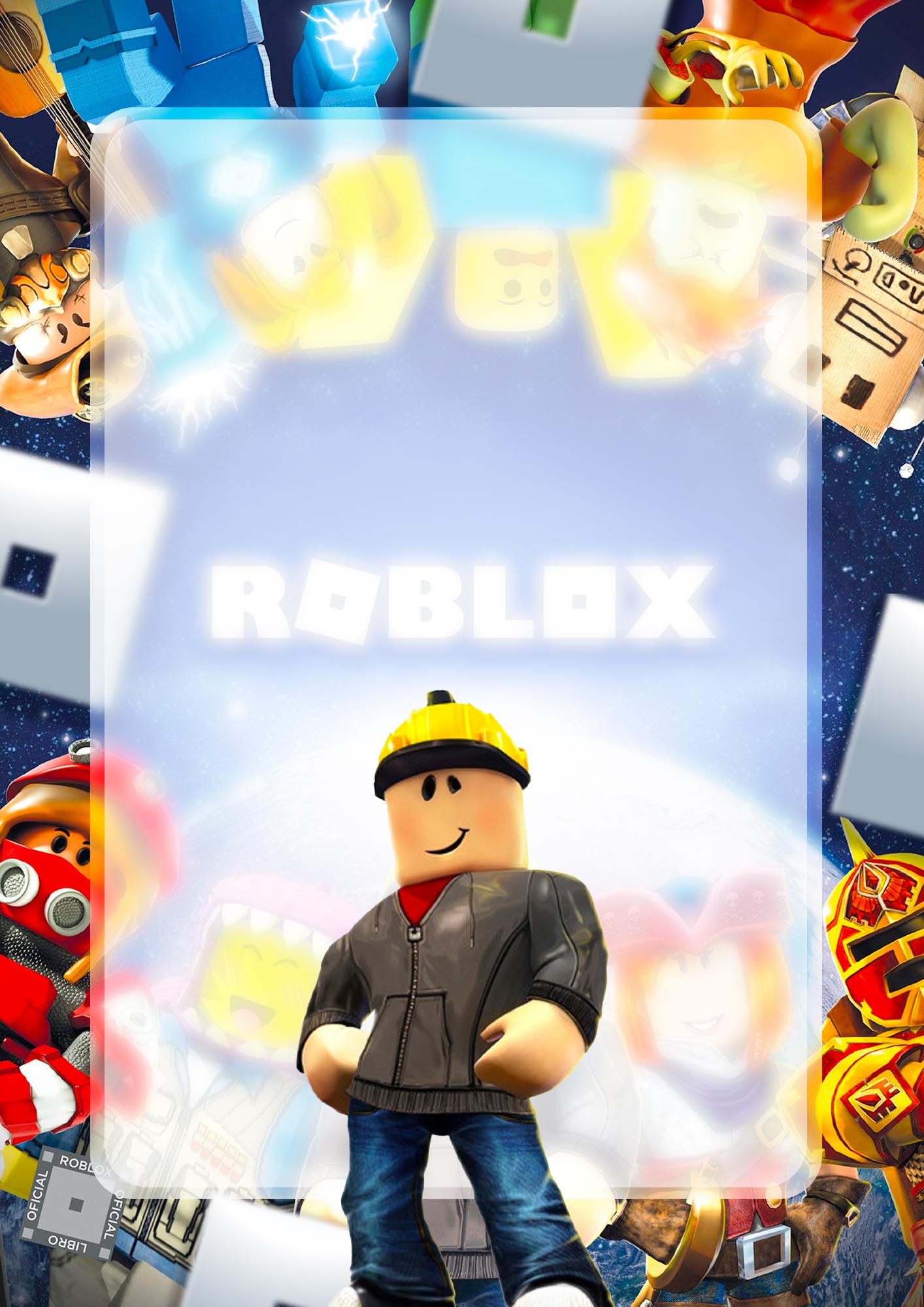 Capa de Caderno Personalizada Roblox