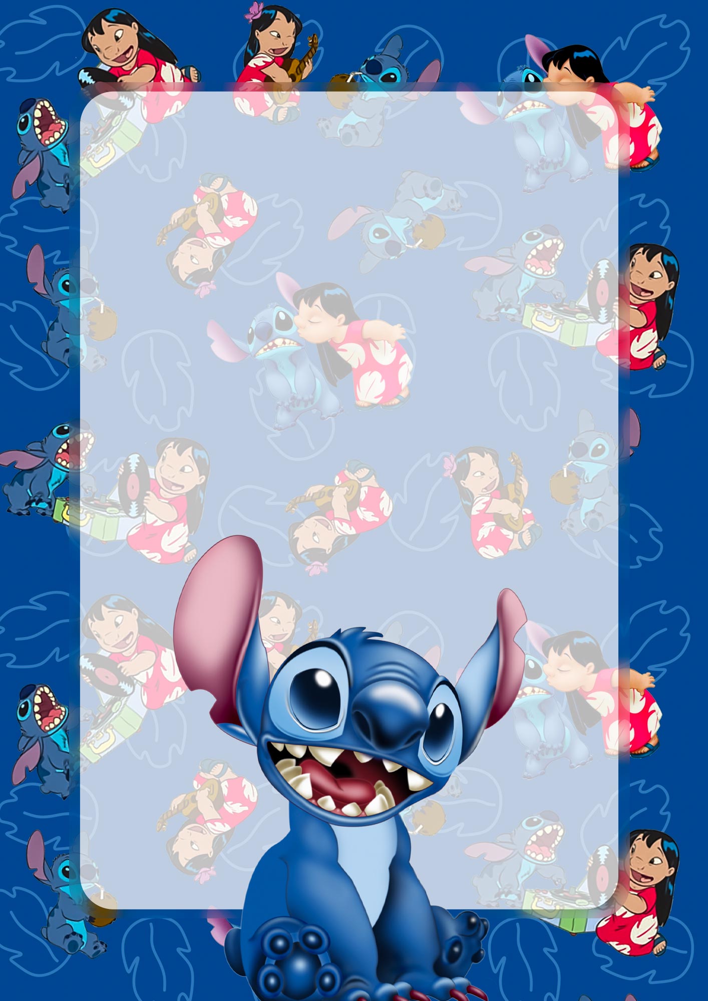 Caderno de desenho lilo e stitch