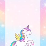 Capa de Caderno Personalizada Unicornio 2