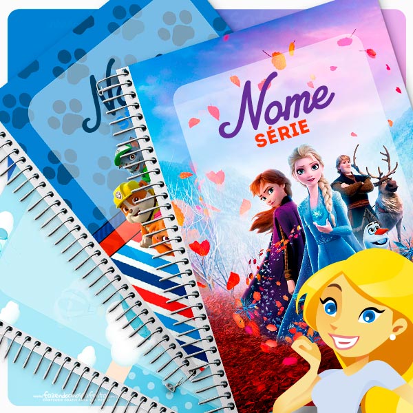 Capa de Caderno Personalizada Luluca 2 - Fazendo a Nossa Festa