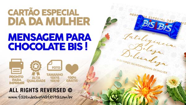 Bis Natal - Lembrancinha com Mensagens Personalizadas