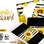 Convite Festa Girassol para imprimir