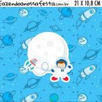 Adesivo para Cofrinho Kit Festa Astronauta Cute