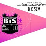 Bandeirinha Sanduiche personalizado BTS