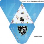 Caixa Piramide Personalizada BTS Azul