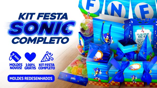 Convite Digital Sonic O Filme – Montando a Sua Festa Oficial