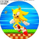 Festa Sonic - Display de Mesa - Faça em Casa 