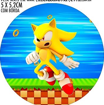 Kit Festa Sonic Grátis para Imprimir em Casa