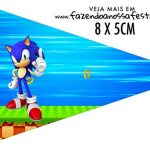 Capa Livrinho para Colorir Sonic - Fazendo a Nossa Festa