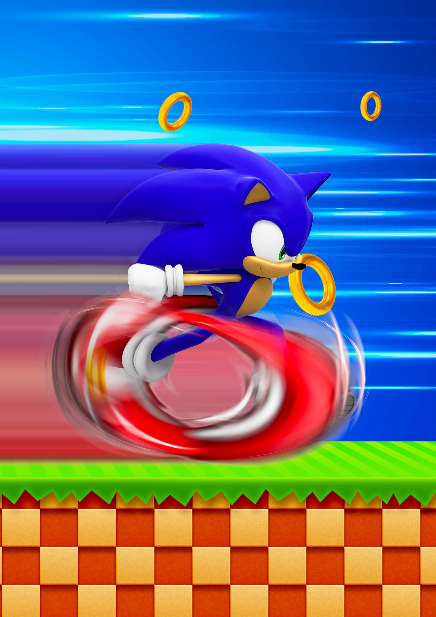 Convite Sonic para Imprimir - Fazendo a Nossa Festa