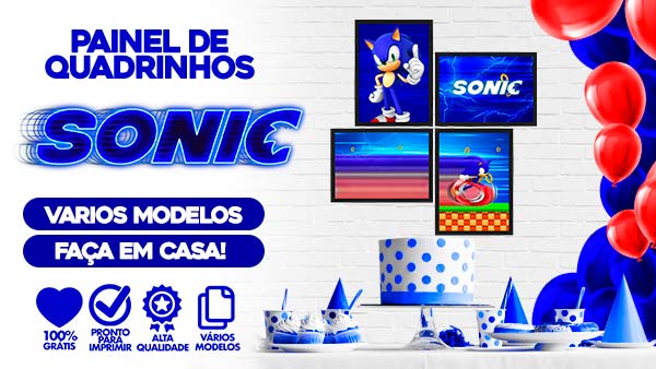 Convite Festa Sonic 2 - Fazendo a Nossa Festa