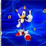 Adesivo Para Imprimir Sonic - Fazendo a Nossa Festa