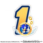 Numeros Sonic para bolo 1